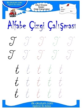 Çocuklar İçin Sesler Çizgi Çalışmaları Çalışma Sayfaları 